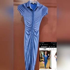 Fashion Nova Blue Slinky Maxi Dress - Royal